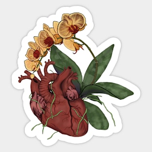 Heart of the Orchid Sticker